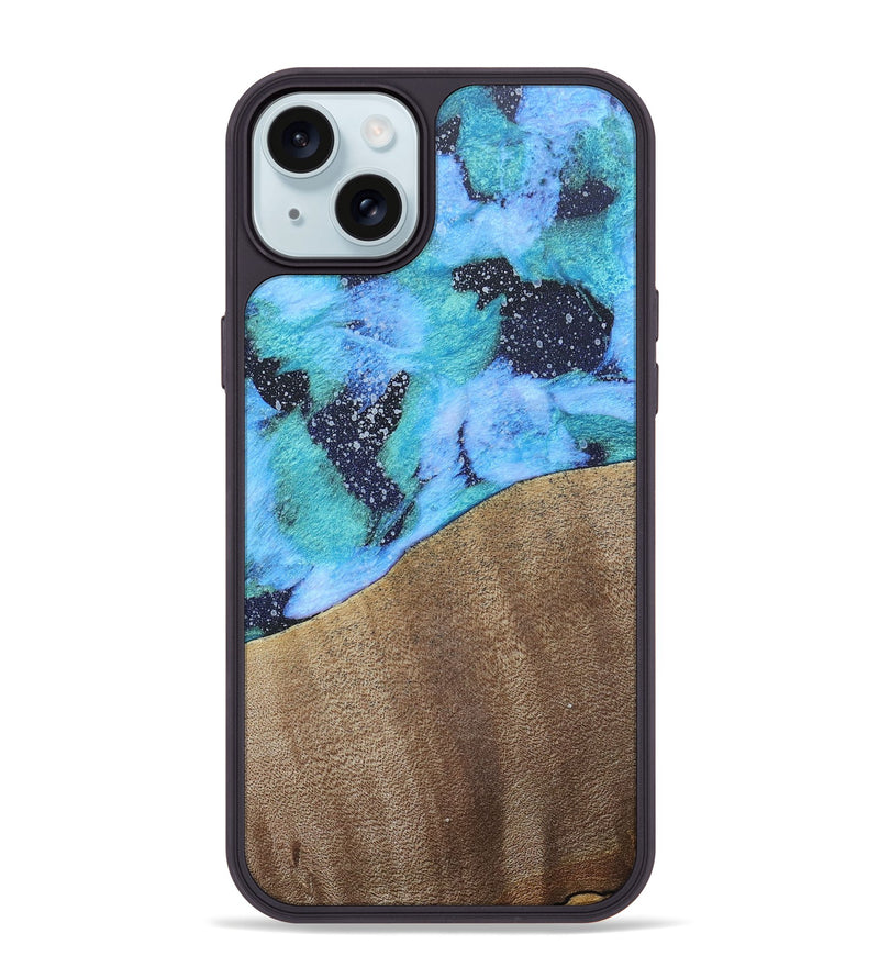 iPhone 15 Plus Wood+Resin Phone Case - Keri (Cosmos, 687659)