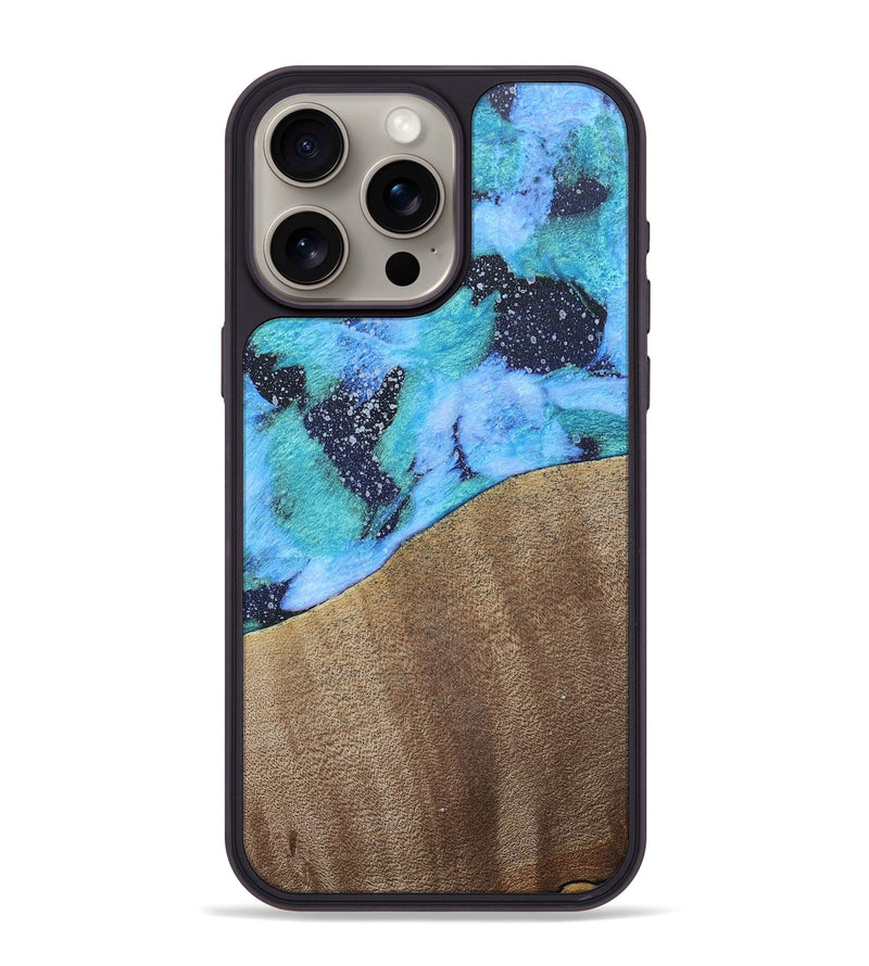 iPhone 15 Pro Max Wood+Resin Phone Case - Keri (Cosmos, 687659)