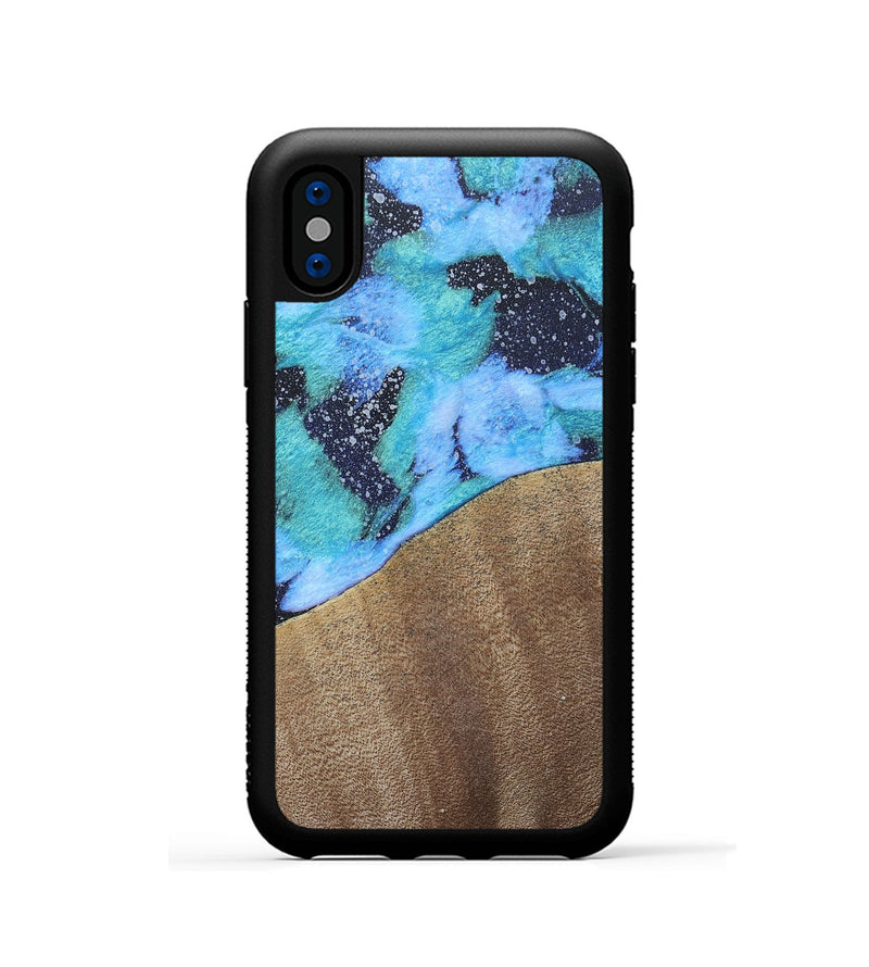 iPhone Xs Wood+Resin Phone Case - Keri (Cosmos, 687659)