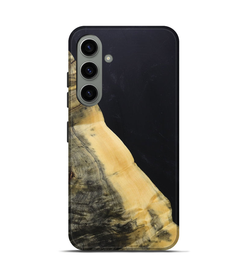 Galaxy S24 Wood+Resin Live Edge Phone Case - Clyde (Pure Black, 687736)