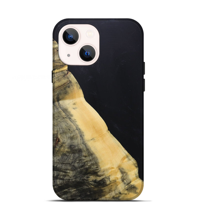 iPhone 13 Wood+Resin Live Edge Phone Case - Clyde (Pure Black, 687736)