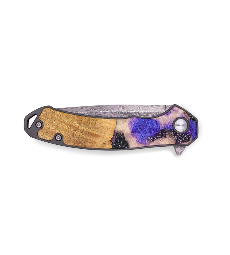 EDC Wood+Resin Pocket Knife - Timmy (Cosmos, 687769)