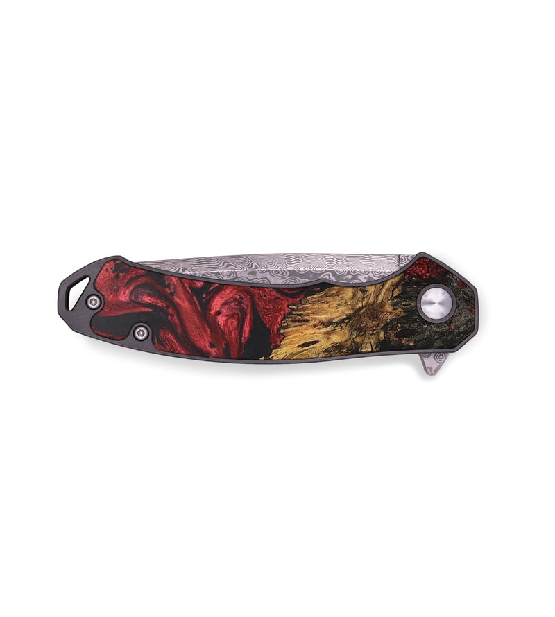 EDC Wood+Resin Pocket Knife - Cristina (Red, 687783)
