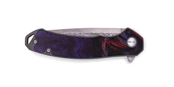 EDC Wood+Resin Pocket Knife - Karissa (Red, 687784)