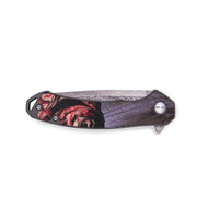 EDC Wood+Resin Pocket Knife - Monica (Red, 687796)