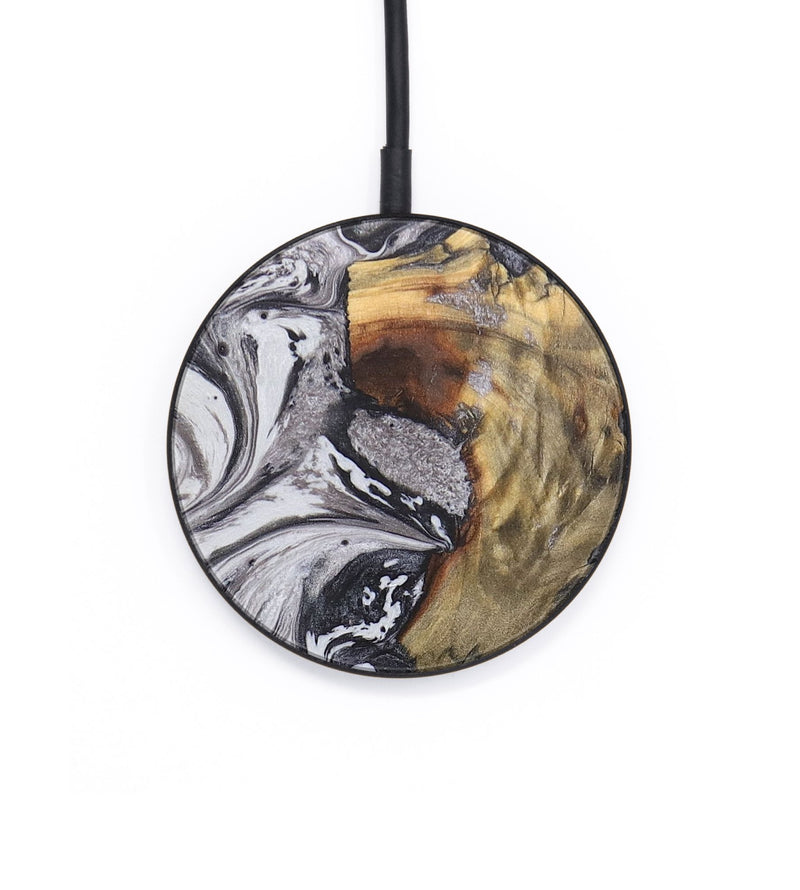 Circle Wood+Resin Wireless Charger - Irvin (Black & White, 687831)