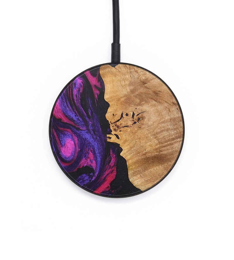 Circle Wood+Resin Wireless Charger - Doreen (Purple, 687853)