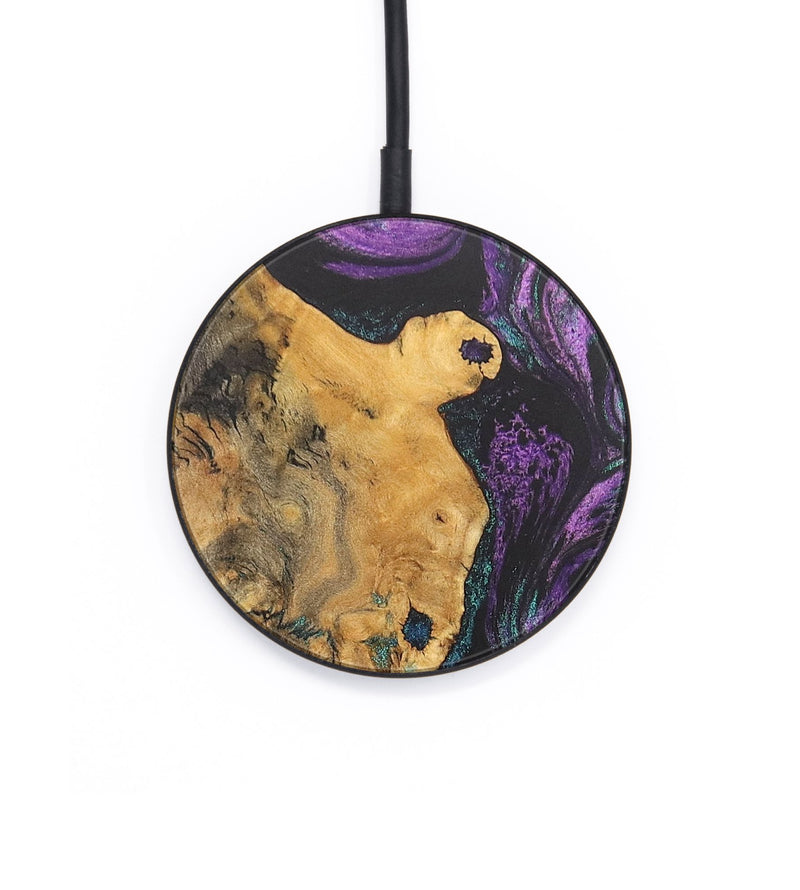 Circle Wood+Resin Wireless Charger - Chandler (Purple, 687855)