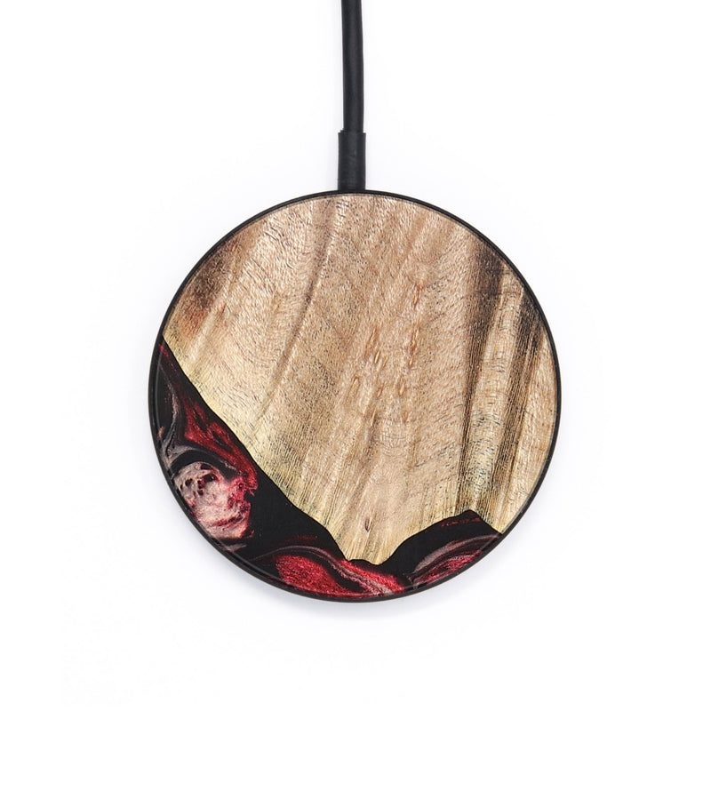 Circle Wood+Resin Wireless Charger - Dan (Red, 687858)