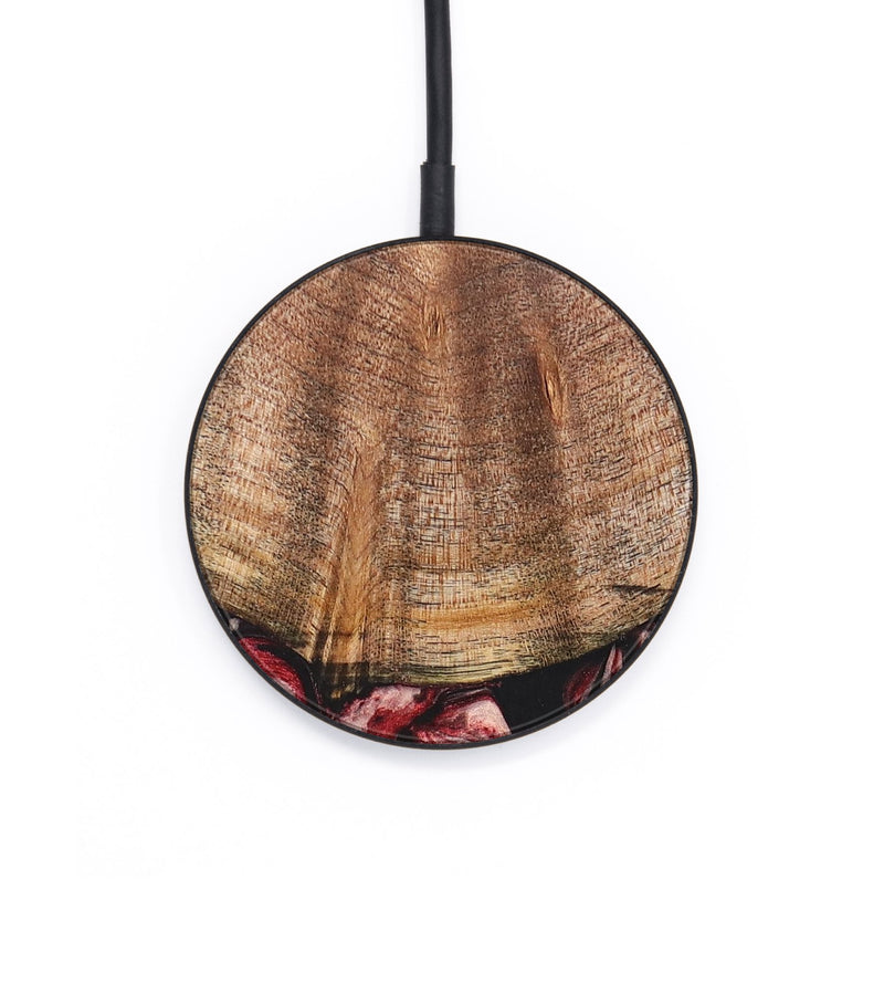 Circle Wood+Resin Wireless Charger - Matthew (Red, 687864)