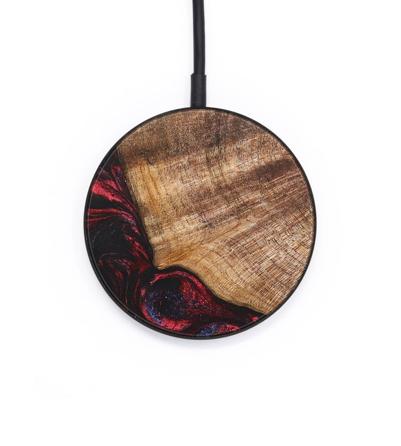 Circle Wood+Resin Wireless Charger - Carissa (Red, 687866)