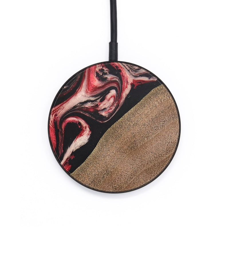 Circle Wood+Resin Wireless Charger - Jase (Red, 687870)