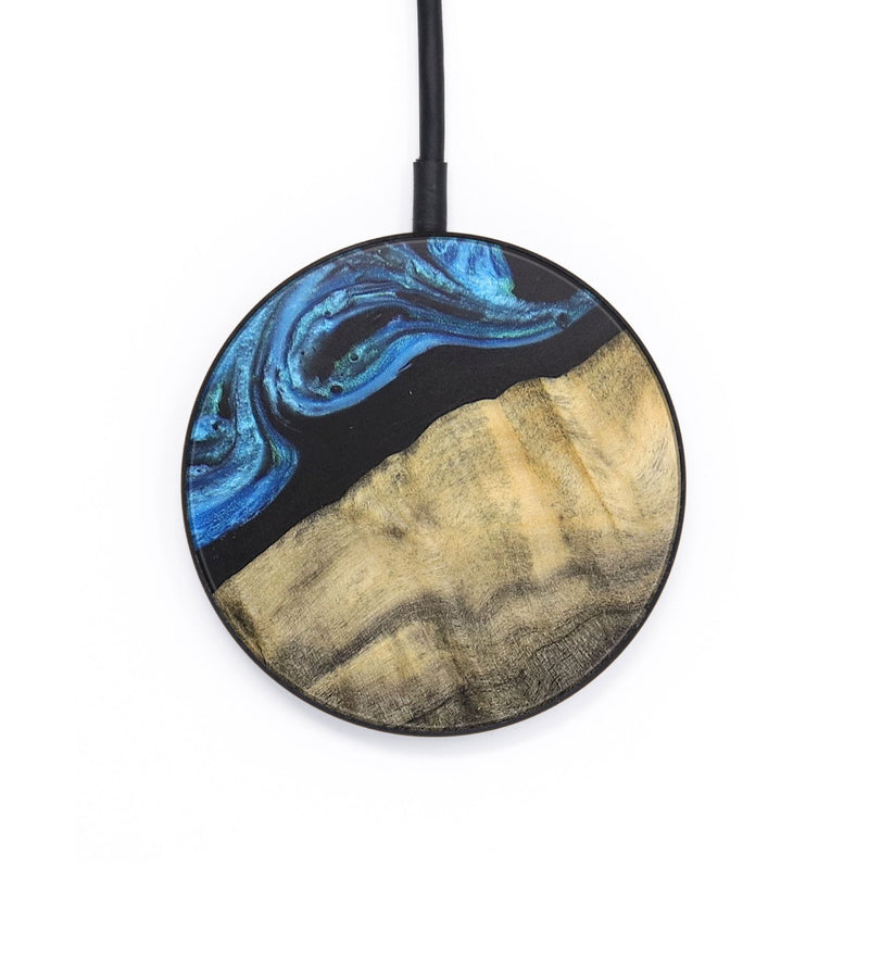 Circle Wood+Resin Wireless Charger - Harvey (Blue, 687931)