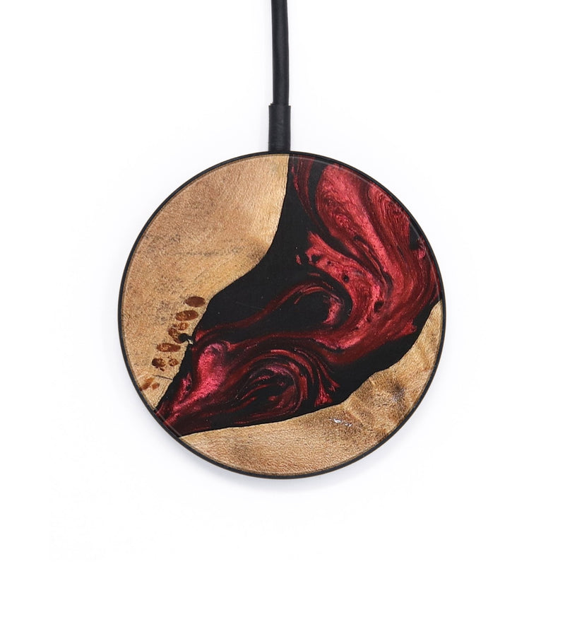 Circle Wood+Resin Wireless Charger - Eli (Red, 687938)