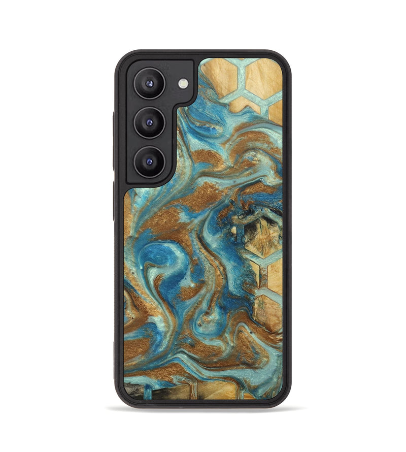 Galaxy S23 Wood+Resin Phone Case - Gina (Pattern, 688037)