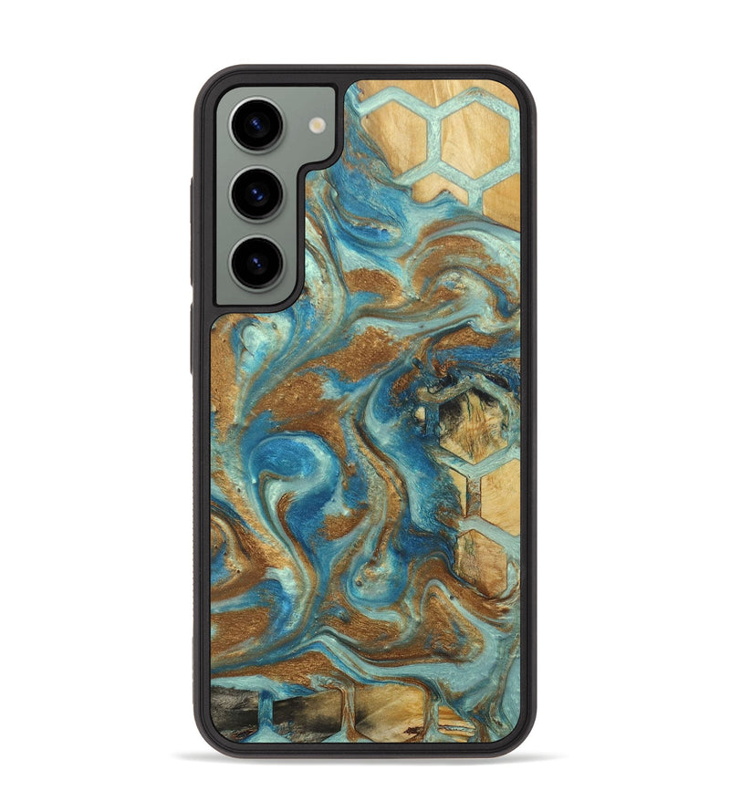 Galaxy S23 Plus Wood+Resin Phone Case - Gina (Pattern, 688037)