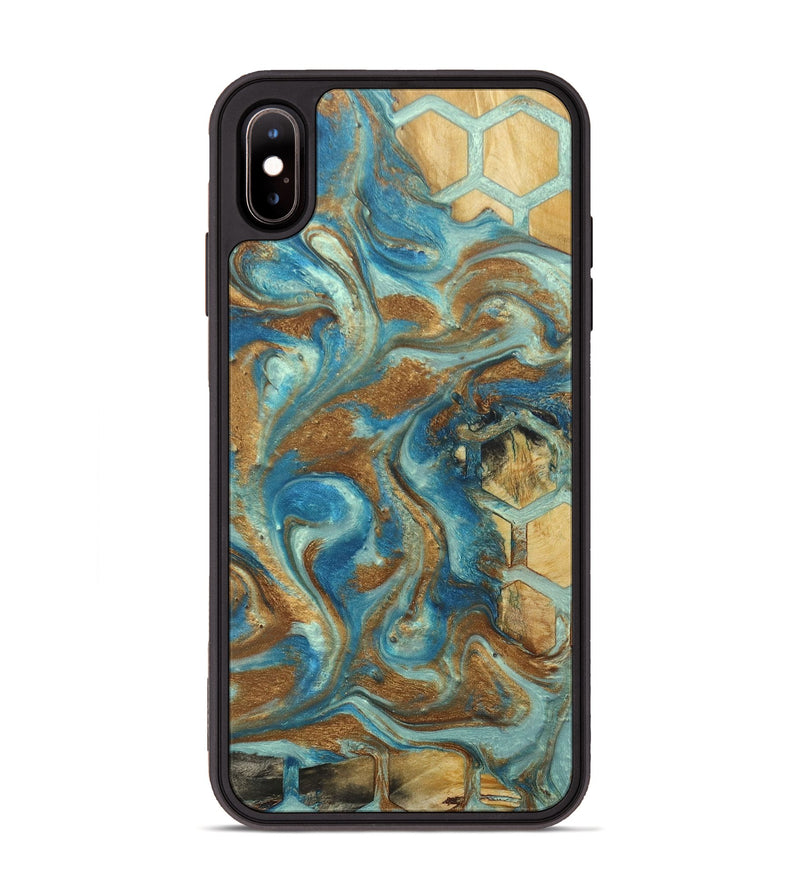 iPhone Xs Max Wood+Resin Phone Case - Gina (Pattern, 688037)