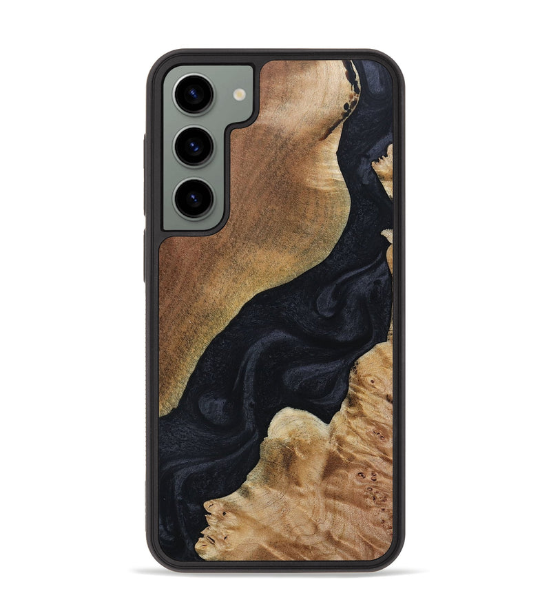 Galaxy S23 Plus Wood+Resin Phone Case - Bentley (Pure Black, 688083)