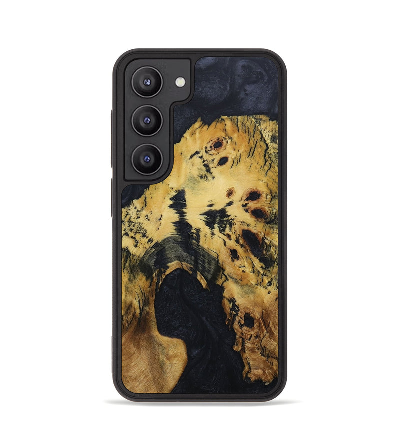Galaxy S23 Wood+Resin Phone Case - Messiah (Pure Black, 688088)