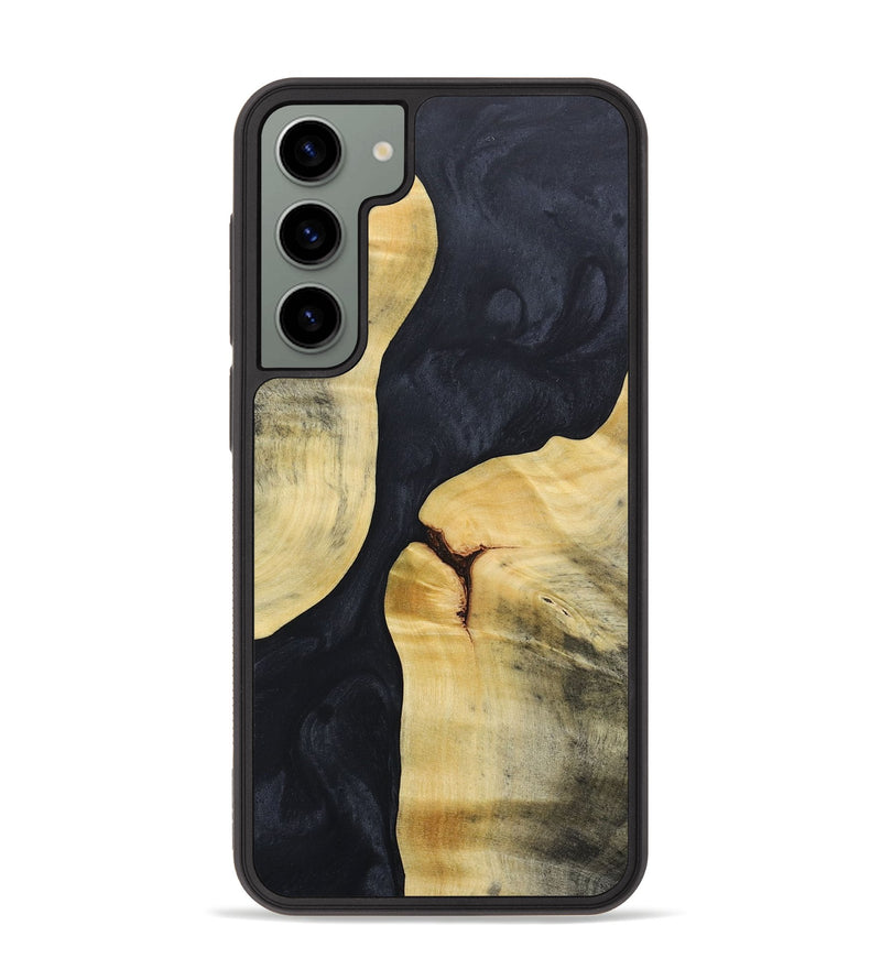 Galaxy S23 Plus Wood+Resin Phone Case - Gage (Pure Black, 688089)