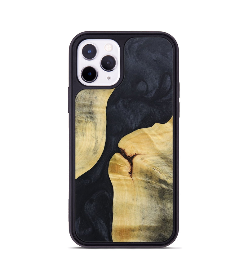 iPhone 11 Pro Wood+Resin Phone Case - Gage (Pure Black, 688089)