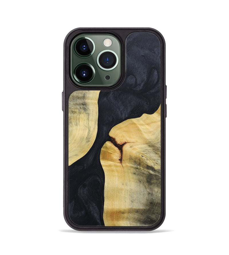 iPhone 13 Pro Wood+Resin Phone Case - Gage (Pure Black, 688089)