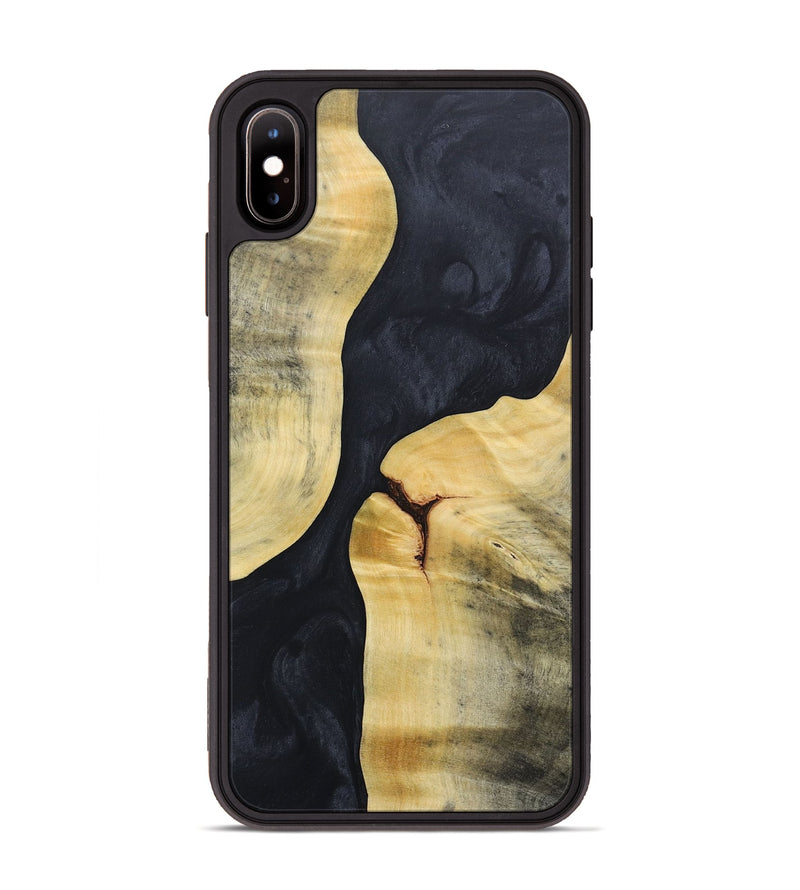 iPhone Xs Max Wood+Resin Phone Case - Gage (Pure Black, 688089)