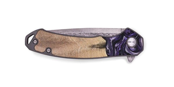 EDC Wood+Resin Pocket Knife - Valeria (Purple, 688140)