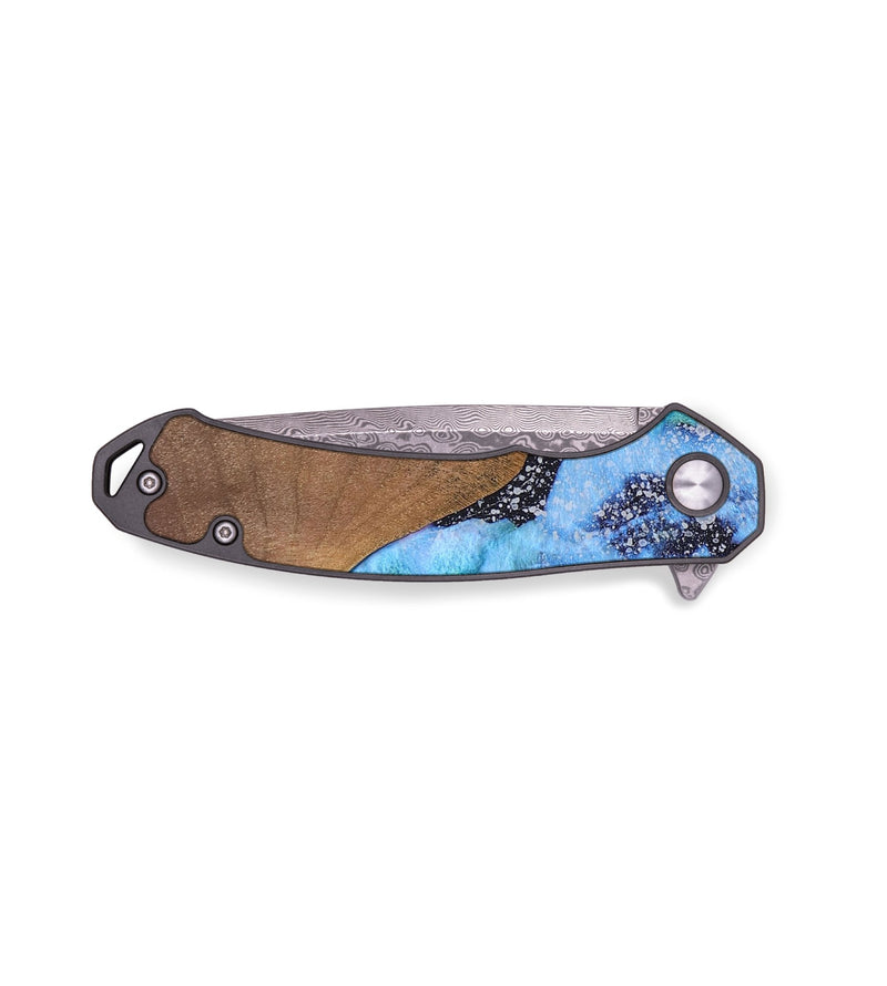 EDC Wood+Resin Pocket Knife - Phoenix (Cosmos, 688152)