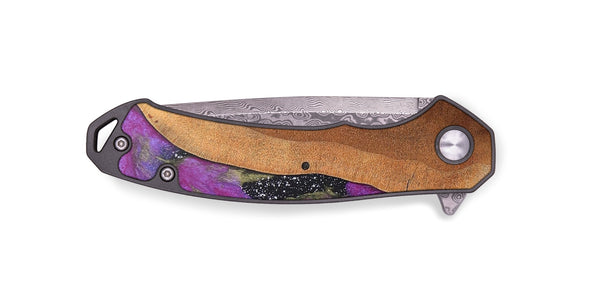 EDC Wood+Resin Pocket Knife - Asher (Cosmos, 688169)