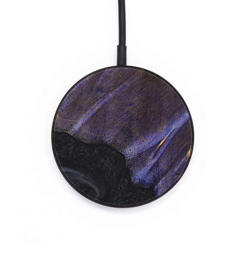 Circle Wood+Resin Wireless Charger - Tevin (Pure Black, 688224)