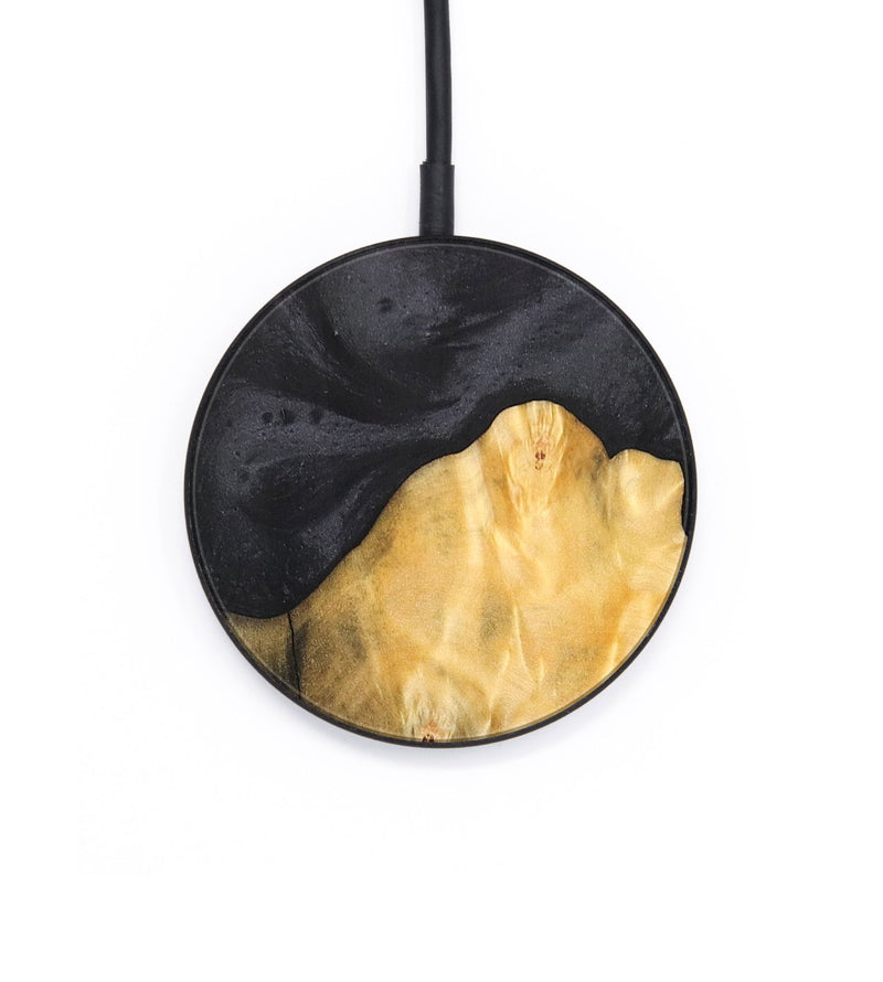 Circle Wood+Resin Wireless Charger - Giovanni (Pure Black, 688230)