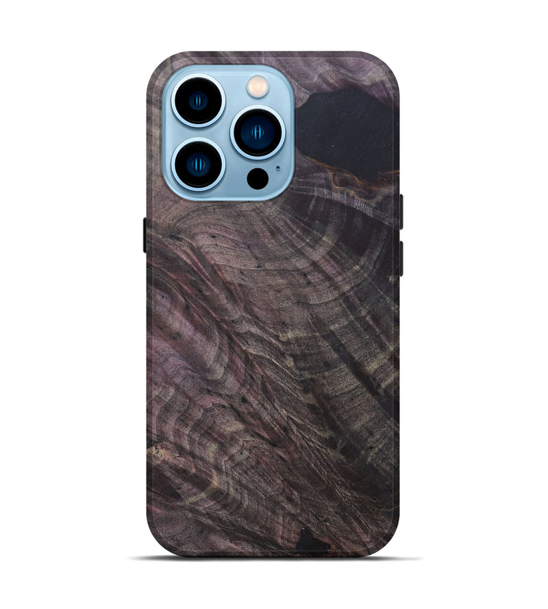 iPhone 14 Pro Wood+Resin Live Edge Phone Case - Danielle (Wood Burl, 688323)