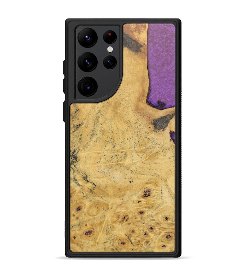 Galaxy S22 Ultra Wood+Resin Phone Case - Delores (Wood Burl, 688371)
