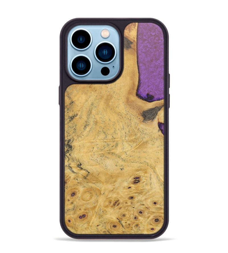 iPhone 14 Pro Max Wood+Resin Phone Case - Delores (Wood Burl, 688371)