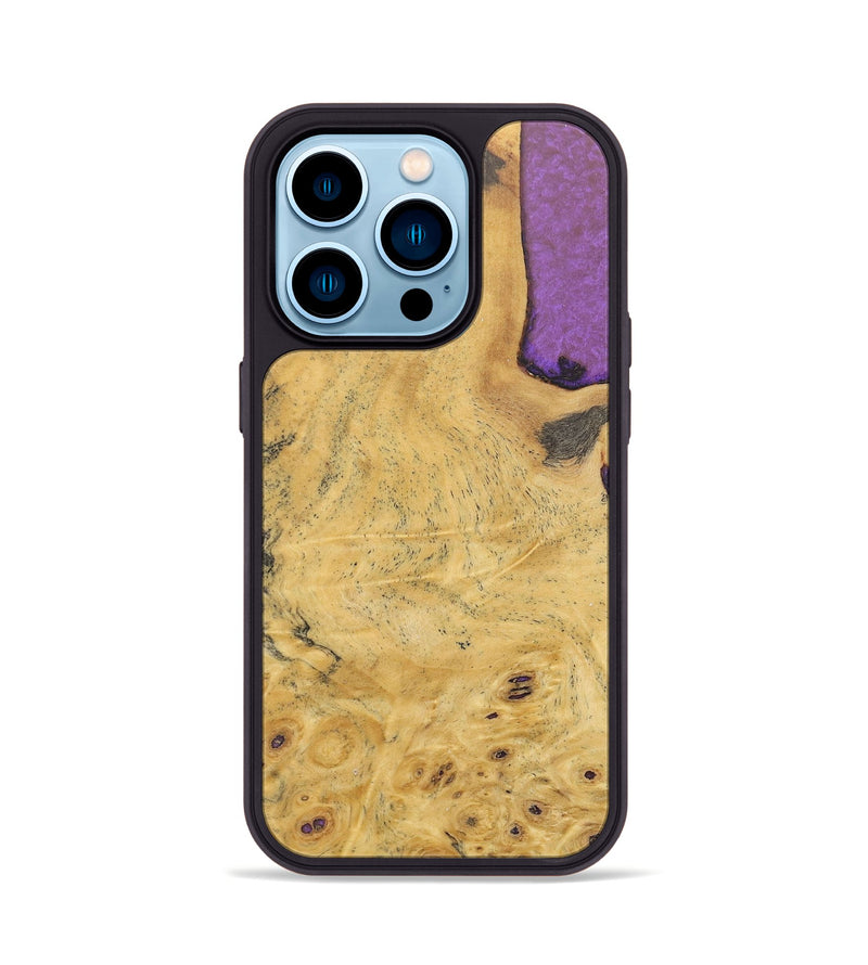 iPhone 14 Pro Wood+Resin Phone Case - Delores (Wood Burl, 688371)