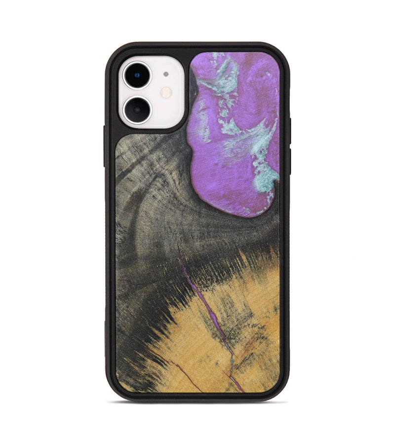 iPhone 11 Wood+Resin Phone Case - Albert (Wood Burl, 688378)