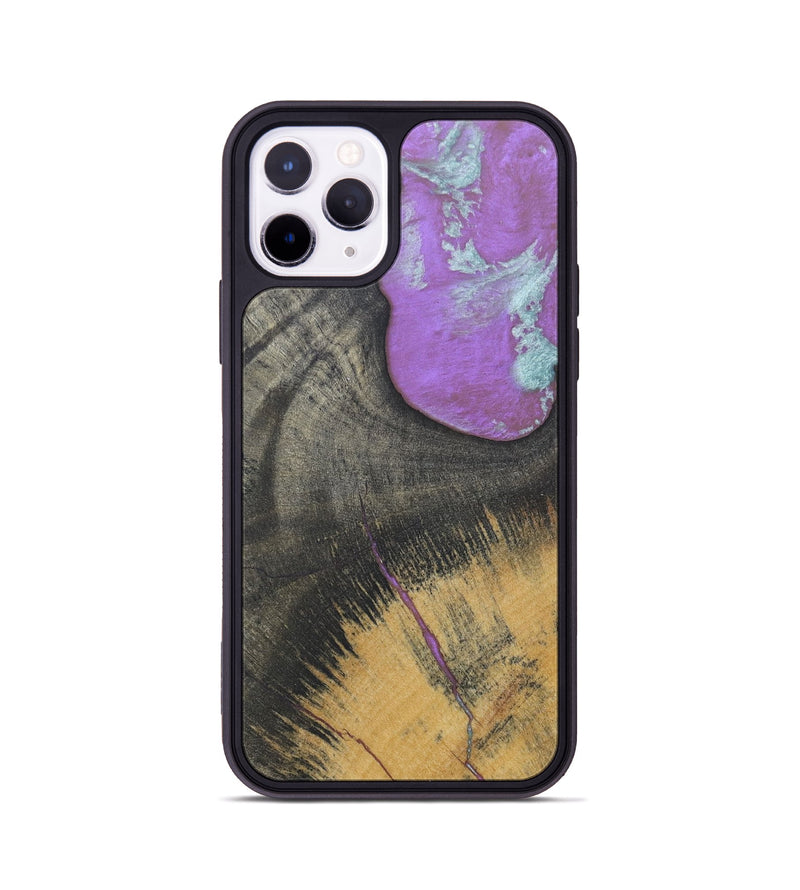 iPhone 11 Pro Wood+Resin Phone Case - Albert (Wood Burl, 688378)