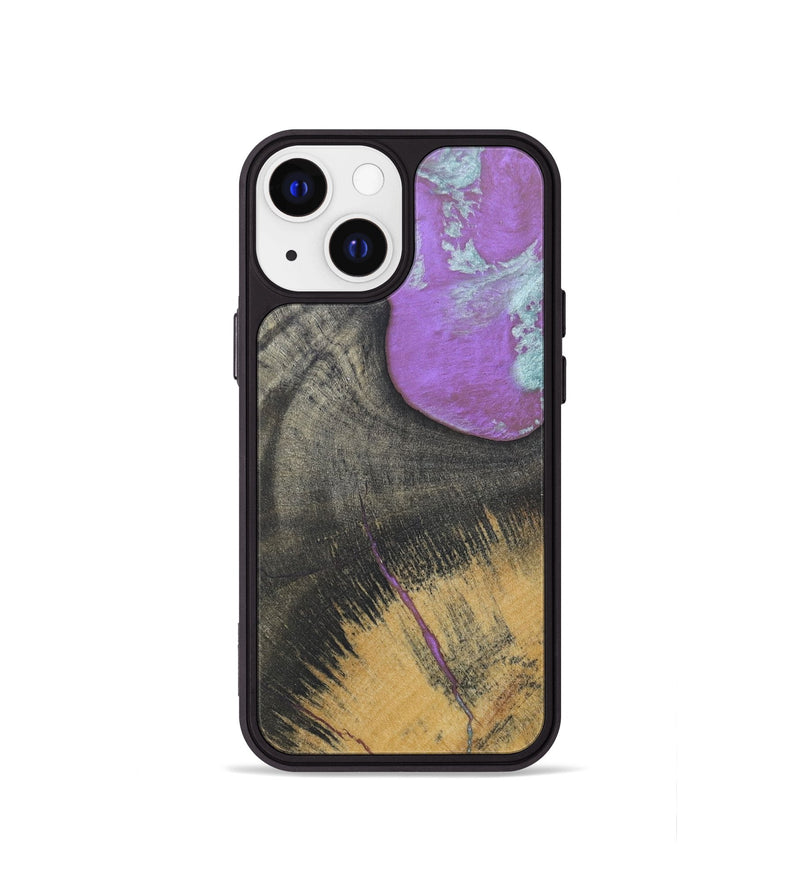 iPhone 13 mini Wood+Resin Phone Case - Albert (Wood Burl, 688378)