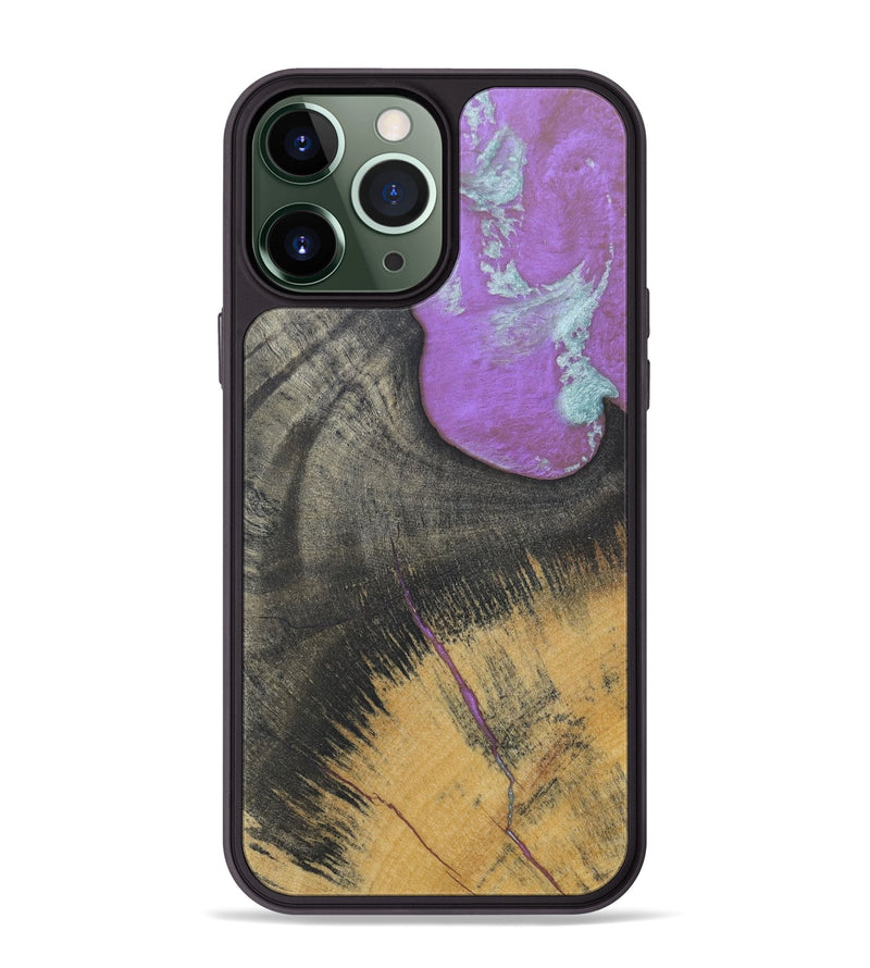iPhone 13 Pro Max Wood+Resin Phone Case - Albert (Wood Burl, 688378)