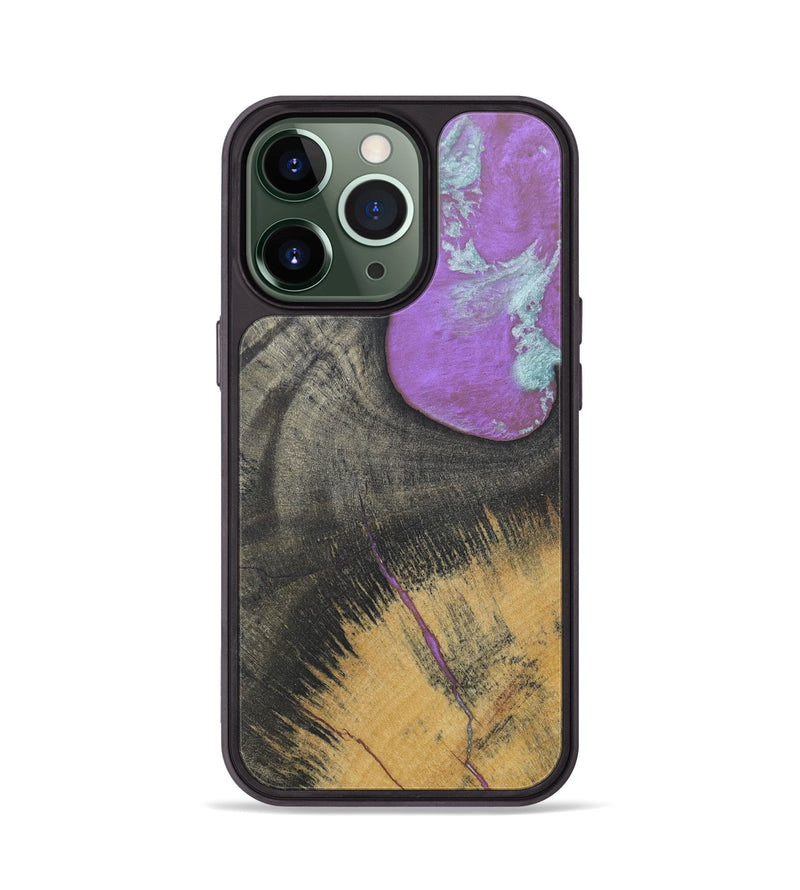 iPhone 13 Pro Wood+Resin Phone Case - Albert (Wood Burl, 688378)