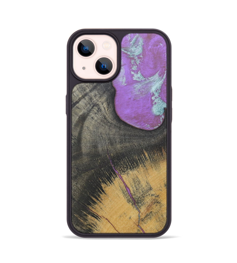 iPhone 14 Wood+Resin Phone Case - Albert (Wood Burl, 688378)
