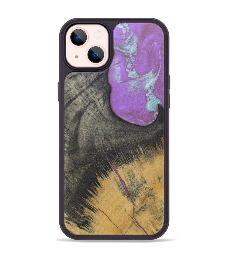 iPhone 14 Plus Wood+Resin Phone Case - Albert (Wood Burl, 688378)