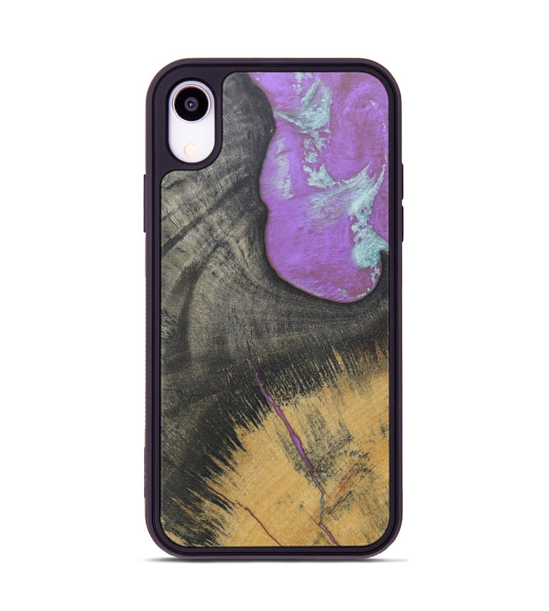 iPhone Xr Wood+Resin Phone Case - Albert (Wood Burl, 688378)