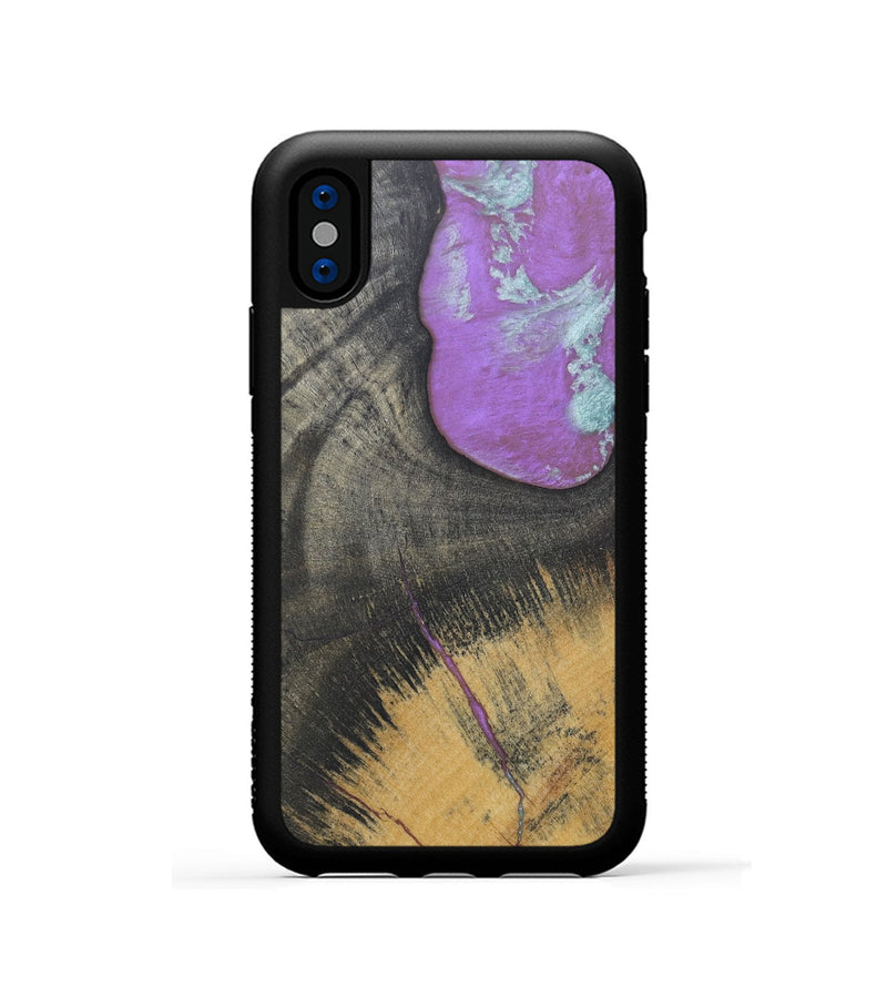 iPhone Xs Wood+Resin Phone Case - Albert (Wood Burl, 688378)