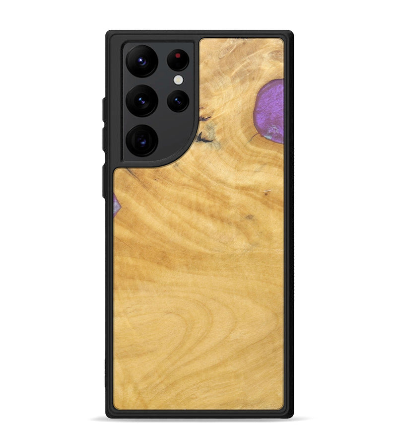 Galaxy S22 Ultra Wood+Resin Phone Case - Hector (Wood Burl, 688386)