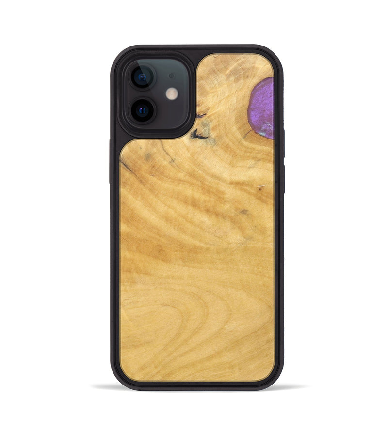 iPhone 12 Wood+Resin Phone Case - Hector (Wood Burl, 688386)