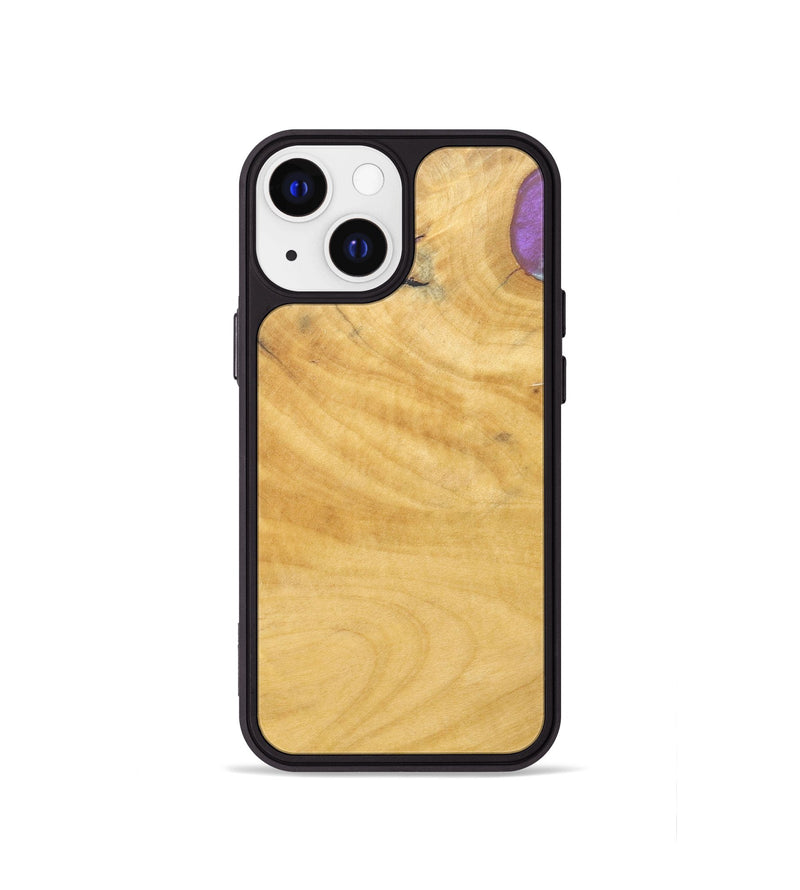 iPhone 13 mini Wood+Resin Phone Case - Hector (Wood Burl, 688386)