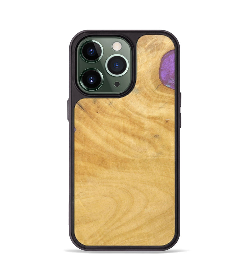 iPhone 13 Pro Wood+Resin Phone Case - Hector (Wood Burl, 688386)