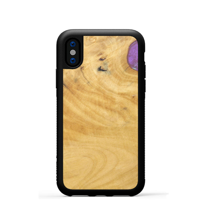 iPhone Xs Wood+Resin Phone Case - Hector (Wood Burl, 688386)